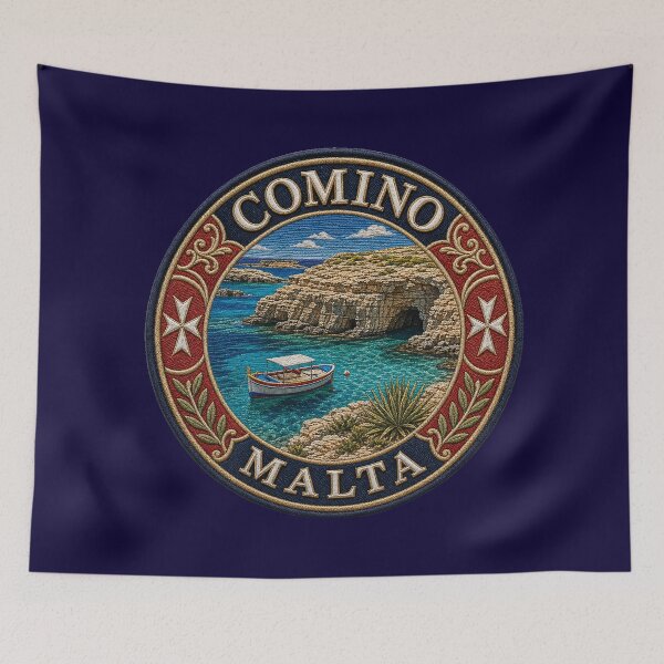 Item preview, Comino, Malta – Blue Lagoon, Rocky Coast & Mediterranean Ornaments designed and sold by Girih.