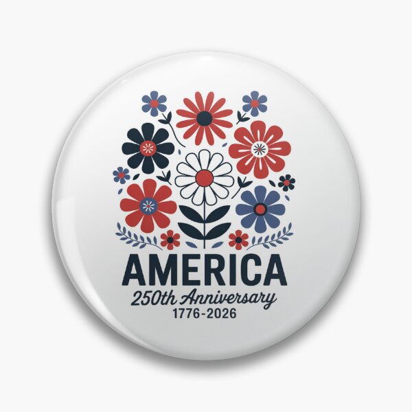 Artikelvorschau, USA 250. Jahrestag 1776-2026 Blumen-Patriotisches entworfen und verkauft von BlassmausArt.