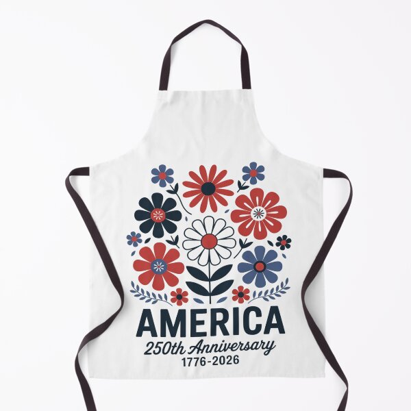 Item preview, USA 250th Anniversary 1776-2026 Floral Patriotic designed and sold by BlassmausArt.