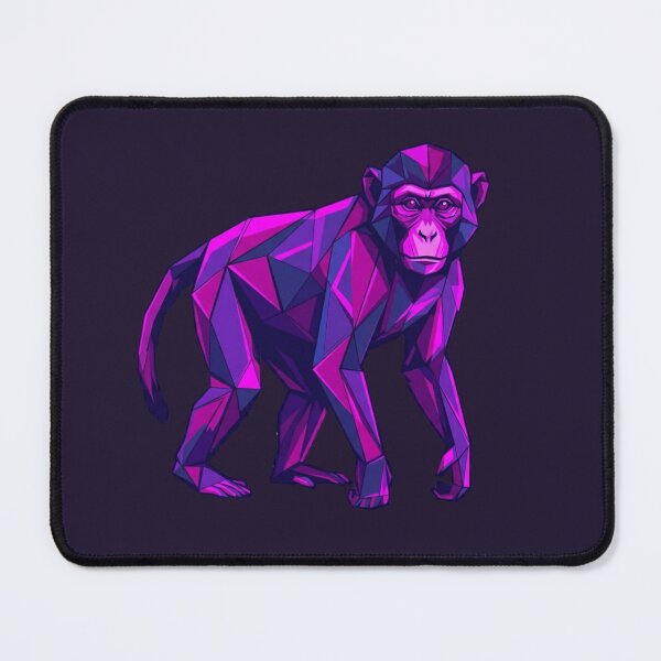 Item preview, Minimalist Purple Monkey Sticker – Elegant Geometric Art for Birthday Gift designed and sold by bsbd-action.