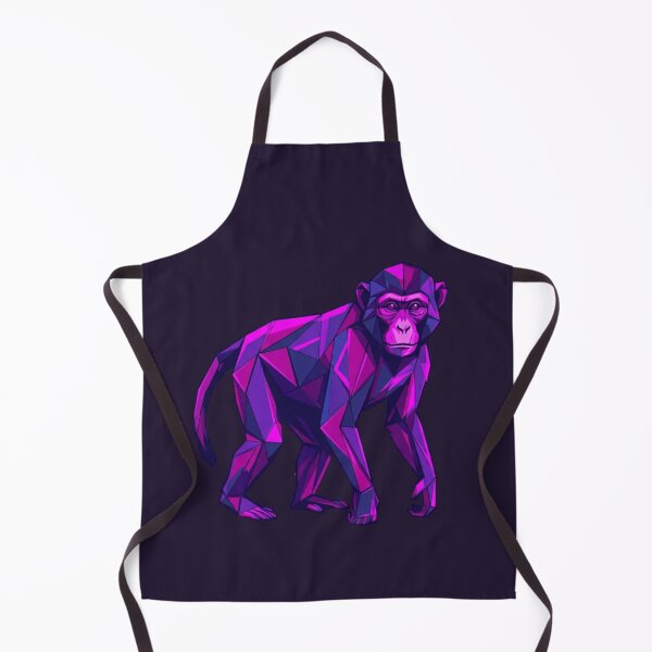 Item preview, Minimalist Purple Monkey Sticker – Elegant Geometric Art for Birthday Gift designed and sold by bsbd-action.