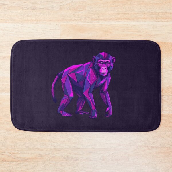 Item preview, Minimalist Purple Monkey Sticker – Elegant Geometric Art for Birthday Gift designed and sold by bsbd-action.
