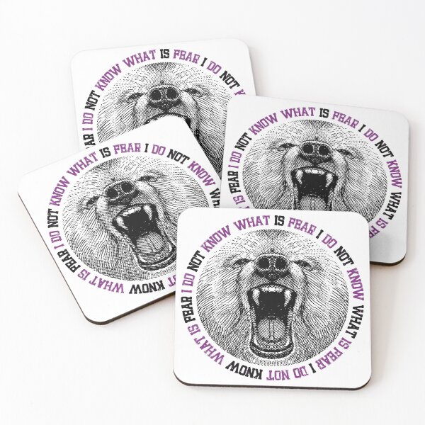 Item preview, I Do Not Know What Is Fear Roaring Bear Art designed and sold by RamyGallery.