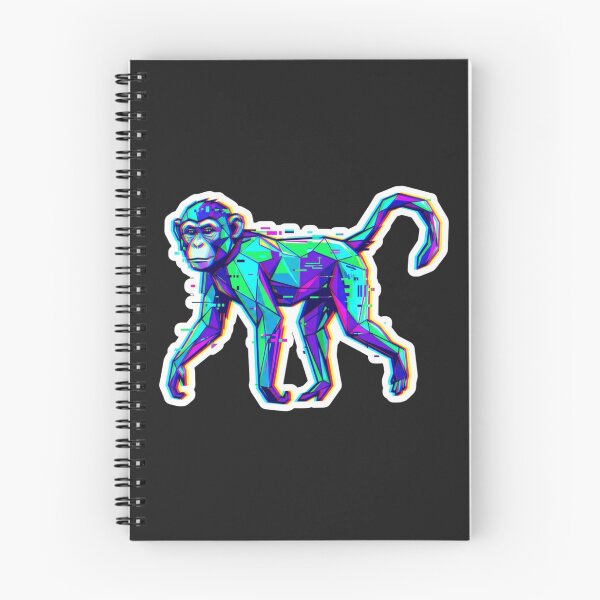 Item preview, Agile Geometric Monkey Sticker – Dynamic Ape Design for Athletes and Creatives designed and sold by bsbd-action.