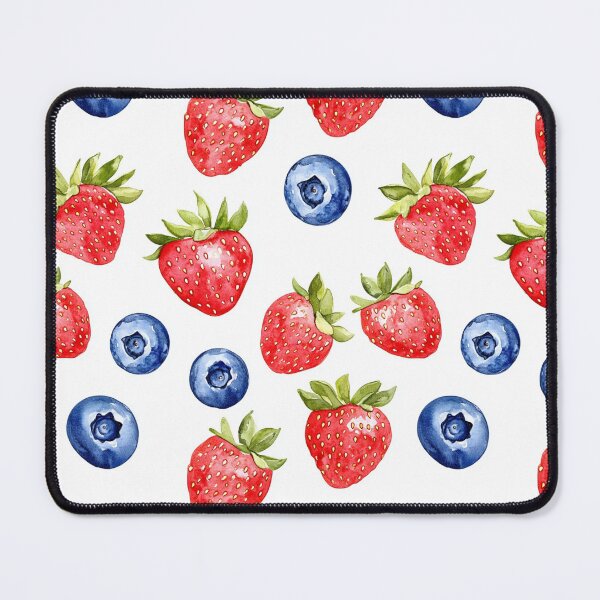 Item preview, Strawberry, Blueberry fields - fruit pattern designed and sold by EliteShadow.