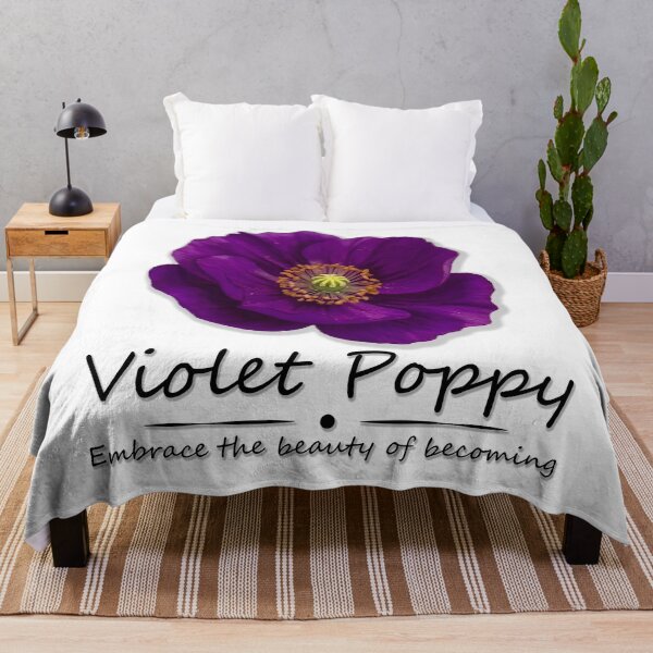 Item preview, Violet Poppy Flower – Purple Botanical Aesthetic Floral Design designed and sold by Italkam.