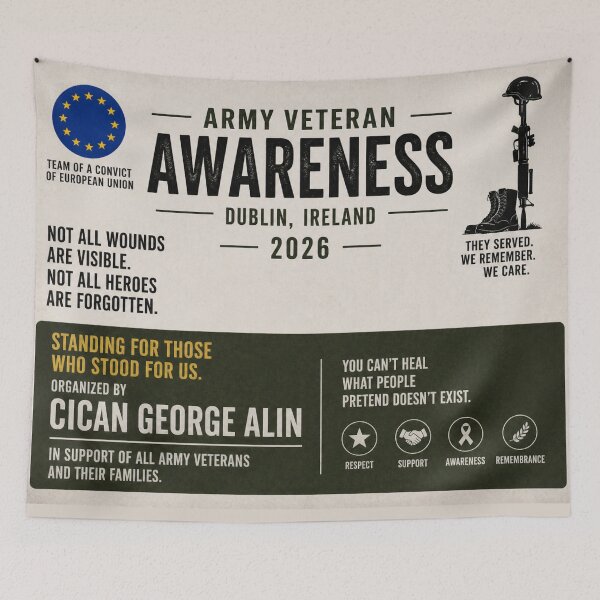 Item preview, Army Veterans Awareness Dublin, Ireland 2026 designed and sold by cican-art.