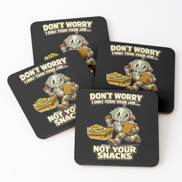 Item preview, Funny Retro Robot Took Your Job Not Your Snacks | Vintage AI Humor | Cute 1950s Robot Office Joke  designed and sold by Rude Bot.