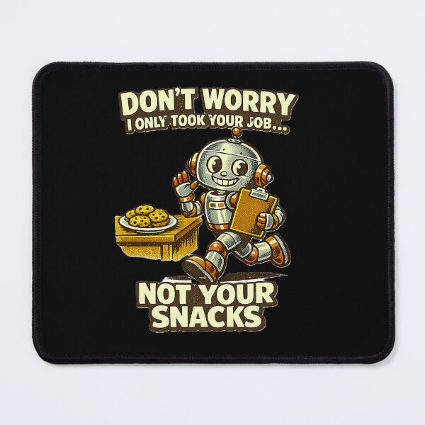 Item preview, Funny Retro Robot Took Your Job Not Your Snacks | Vintage AI Humor | Cute 1950s Robot Office Joke  designed and sold by Rude Bot.