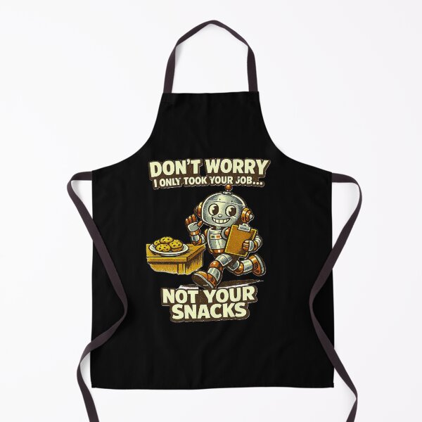 Item preview, Funny Retro Robot Took Your Job Not Your Snacks | Vintage AI Humor | Cute 1950s Robot Office Joke designed and sold by Rude Bot.