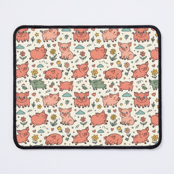 Item preview, Cute Piglet Seamless Pattern designed and sold by MadPig-Studio.