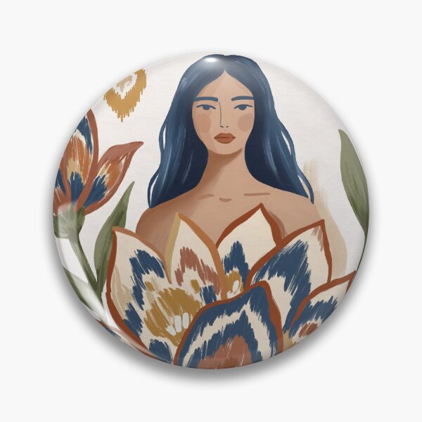 Item preview, Hand Painted Floral Woman designed and sold by mmartabc.