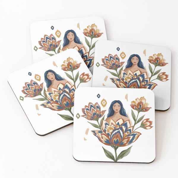 Item preview, Hand Painted Floral Woman designed and sold by mmartabc.