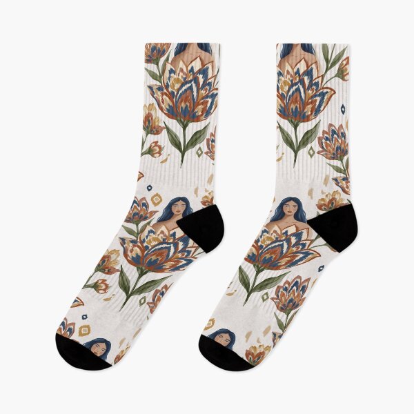 Item preview, Hand Painted Floral Woman designed and sold by mmartabc.