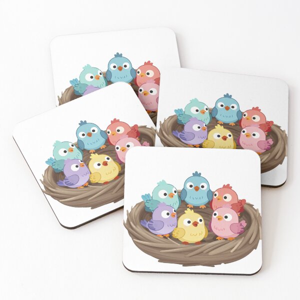 Item preview, Cute Baby Birds in a Nest designed and sold by Mia's Menagerie.