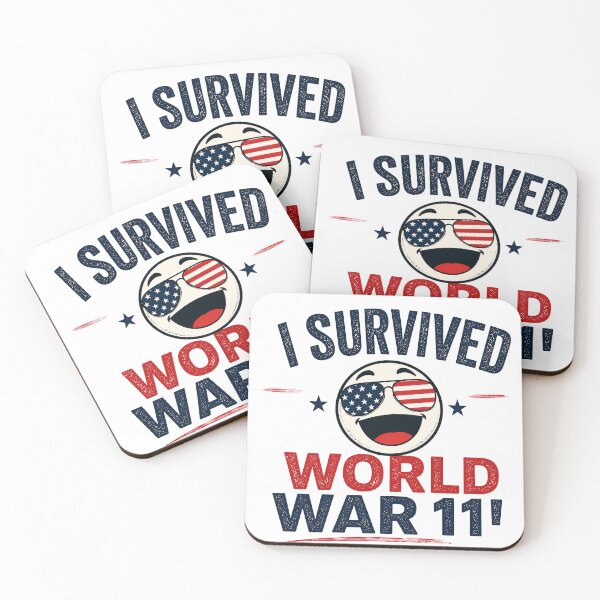 Item preview, I Survived World War 11 Shirt Funny Patriotic Meme Tee USA Humor Graphic T-Shirt Viral Joke Shirt Gift for Men Women designed and sold by HotTakeThreads.