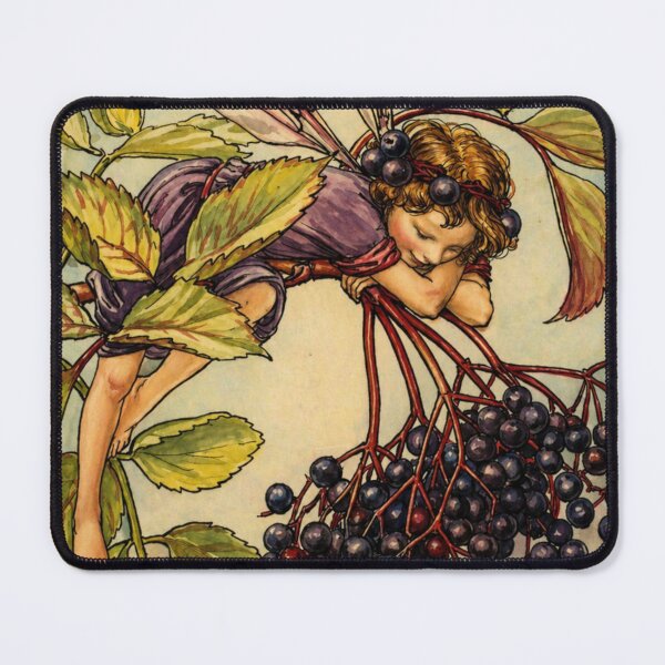 Item preview, Art Nouveau Fairy Vintage Berry Illustration for Fantasy Art Lovers designed and sold by RickE.