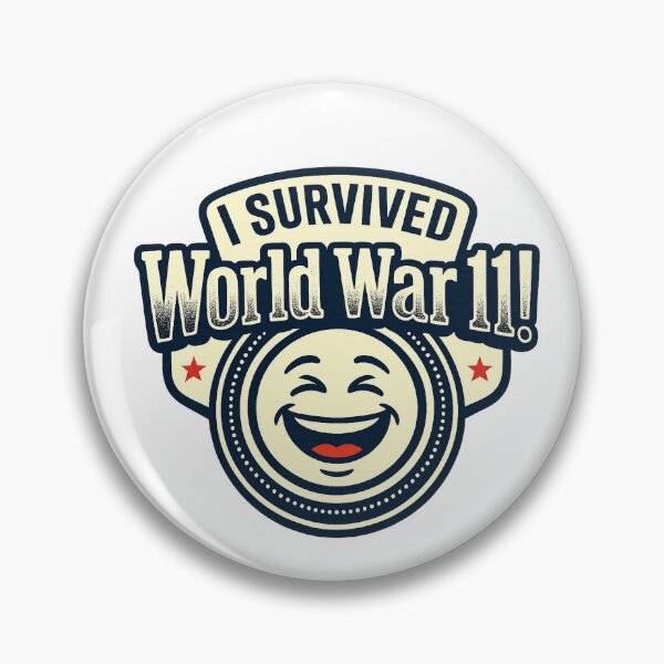 Item preview, I Survived World War 11 Shirt Funny Patriotic Meme Tee Vintage Style USA Humor Graphic T-Shirt Retro Funny Saying Shirt designed and sold by HotTakeThreads.