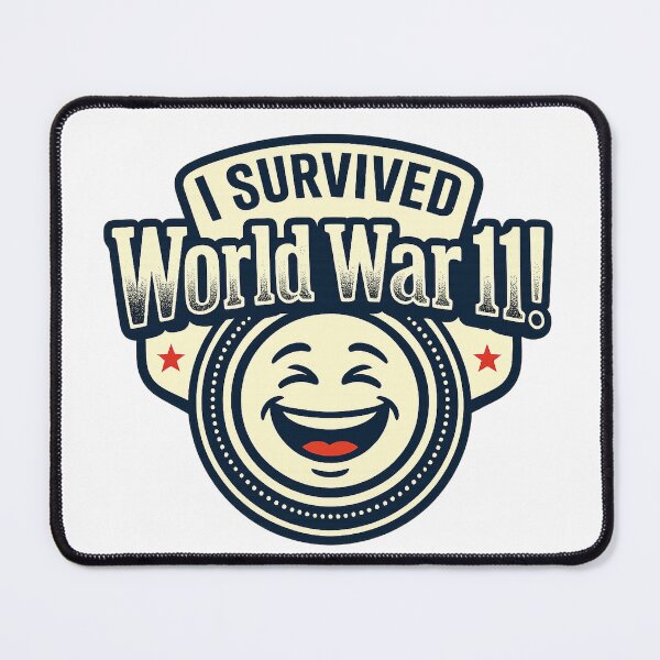 Item preview, I Survived World War 11 Shirt Funny Patriotic Meme Tee Vintage Style USA Humor Graphic T-Shirt Retro Funny Saying Shirt designed and sold by HotTakeThreads.