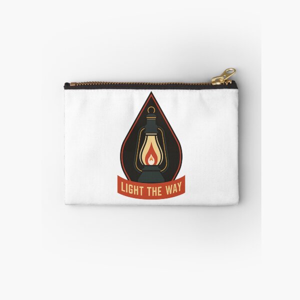 Item preview, Insignia de campamento de otoño con linterna que ilumina el camino designed and sold by FWLKIT.