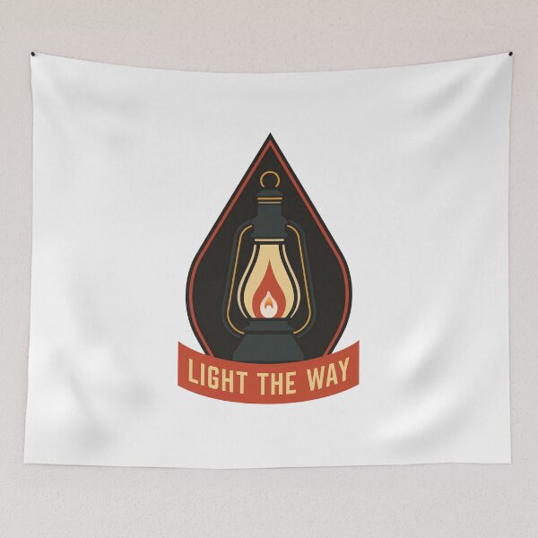 Item preview, Lantern Light The Way Fall Camping Badge Emblem designed and sold by FWLKIT.