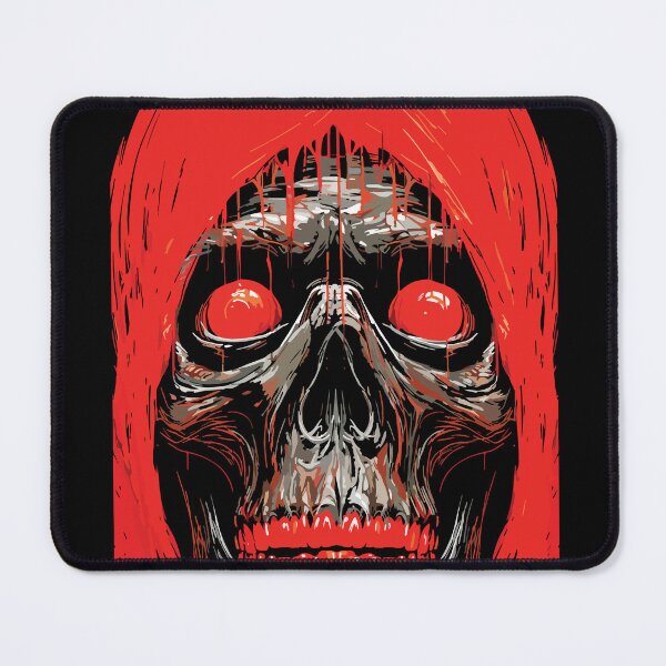 Item preview, Red Hooded Skull Dripping Gothic Horror Art designed and sold by RamyGallery.