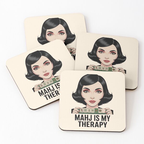 Item preview, Mahjong Is My Therapy Stylish Woman Mahjong Shirt – Elegant American Mahjongg Player Gift, Chic Game Night Design designed and sold by WearVerse440.