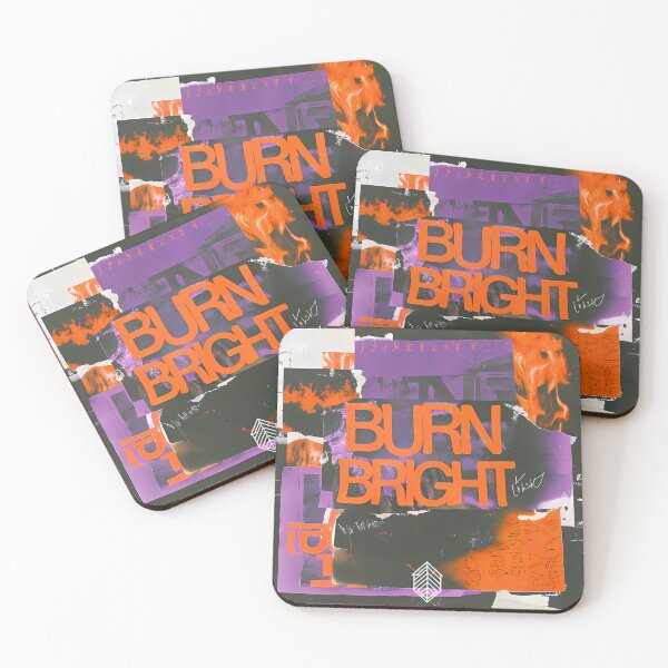 Item preview, Burn Bright Vintage Grunge Collage Typography Collection Design designed and sold by ART ATTACK ZONE.