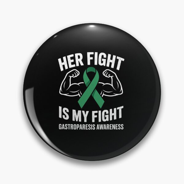 Item preview, Her Fight Is My Fight Gastroparesis Awareness Green Ribbon designed and sold by fferomananul.