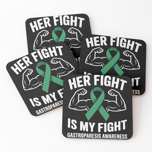 Item preview, Her Fight Is My Fight Gastroparesis Awareness Green Ribbon designed and sold by fferomananul.