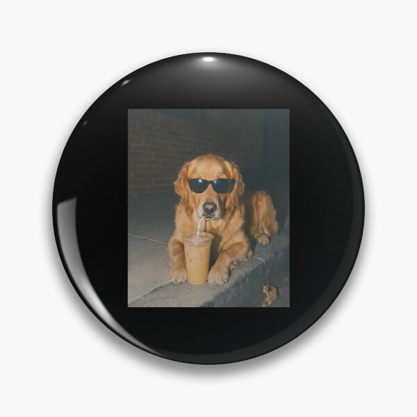 Item preview, Cool Dog Iced Coffee Sunglasses Retriever Tee designed and sold by OlyvieArt.