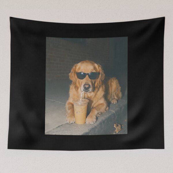 Item preview, Cool Dog Iced Coffee Sunglasses Retriever Tee designed and sold by OlyvieArt.