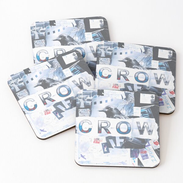 Item preview, Crow Vintage Grunge Collage Typography Collection Design designed and sold by ART ATTACK ZONE.