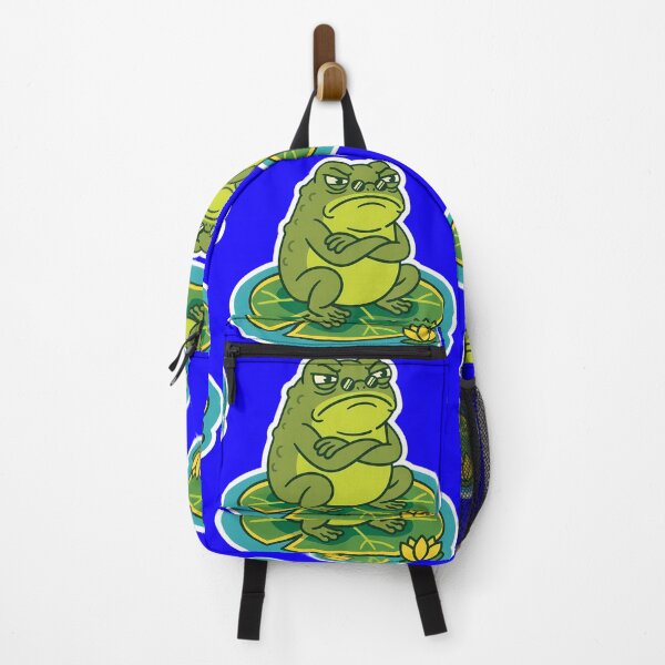 Item preview, Sarcastic Frog Attitude Design – Frog wearing sunglasses - Funny Grumpy Frog Meme Quote Art designed and sold by VectorJoy.