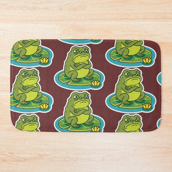 Item preview, Sarcastic Frog Attitude Design – Frog wearing sunglasses - Funny Grumpy Frog Meme Quote Art designed and sold by VectorJoy.