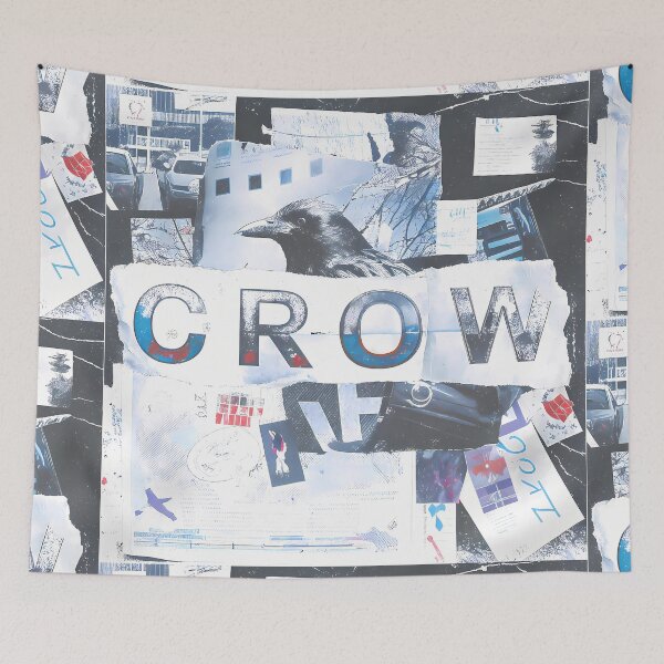 Item preview, Crow Vintage Grunge Collage Typography Collection Design designed and sold by ART ATTACK ZONE.