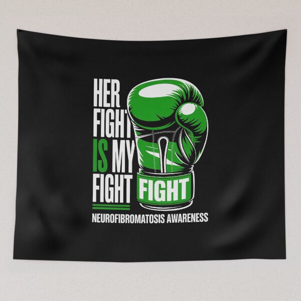 Item preview, Her Fight is My Fight Neurofibromatosis Awareness Fighter designed and sold by fferomananul.