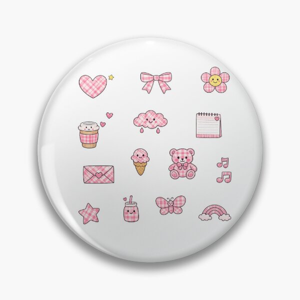 Item preview, Cute Pink Plaid Set Pack designed and sold by wonderxwander.