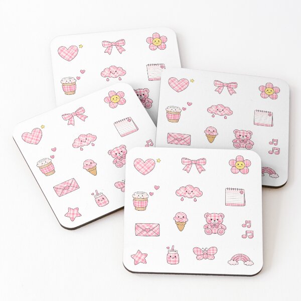 Item preview, Cute Pink Plaid Set Pack designed and sold by wonderxwander.