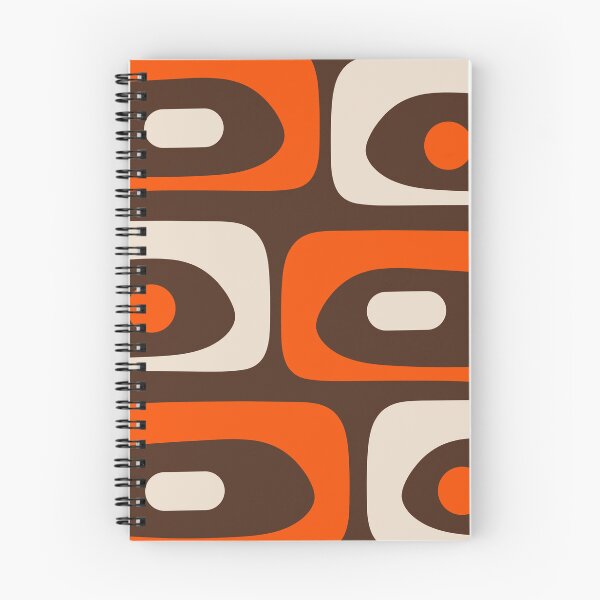 Item preview, Retro 70s Aesthetic Abstract Mid Century Modern Minimalist Piquet Pattern in Seventies Brown and Orange designed and sold by kierkegaard.