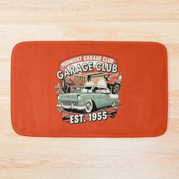 Item preview, Midnight Garage Club Est 1955 T-Shirt | Retro 50s Classic Car Design | Vintage Mechanic Hot Rod Rockabilly Style designed and sold by ObsidianUruk.