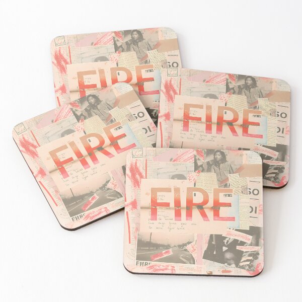 Item preview, Fire Vintage Grunge Collage Typography Collection Design designed and sold by ART ATTACK ZONE.