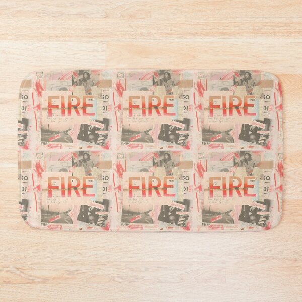 Item preview, Fire Vintage Grunge Collage Typography Collection Design designed and sold by ART ATTACK ZONE.