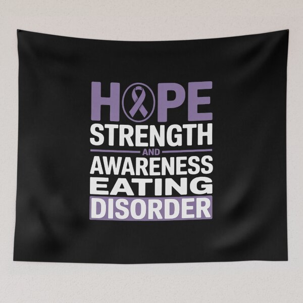 Item preview, Hope Strength And Awareness Eating Disorder Awareness designed and sold by fferomananul.
