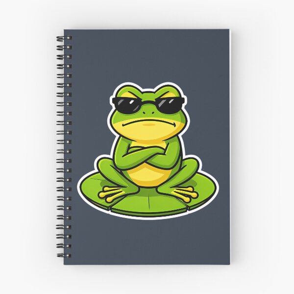 Item preview, Frog With Attitude – Frog wearing sunglasses- Funny Rebel Frog Meme Aesthetic Cute Grumpy Style designed and sold by VectorJoy.