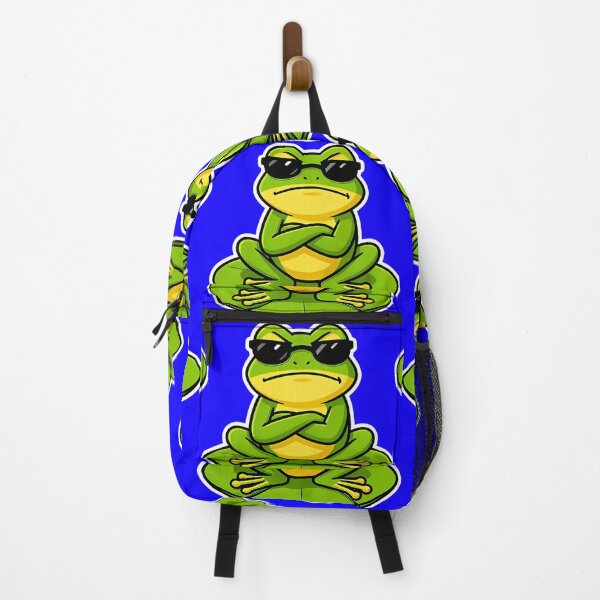 Item preview, Frog With Attitude – Frog wearing sunglasses- Funny Rebel Frog Meme Aesthetic Cute Grumpy Style designed and sold by VectorJoy.