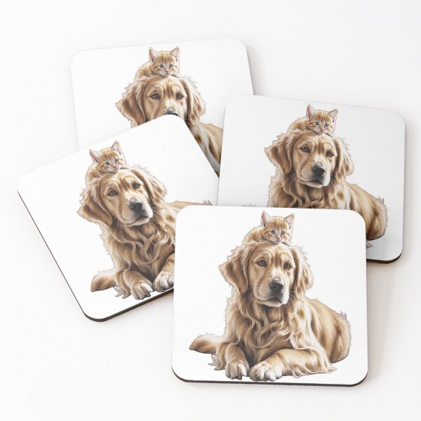 Item preview, Cute Dog and Cat Friendship – Adorable Pet Design designed and sold by joyorashop.