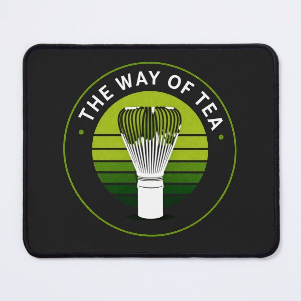 Item preview, The Way of Tea - Japanese Matcha Whisk Retro Badge Design designed and sold by BrewmarkStudio.