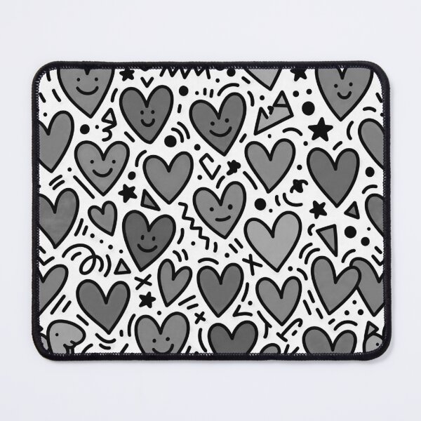 Item preview, Colorful Doodle Hearts Pattern Cute Pop Art Love Seamless Background designed and sold by Timegraf.