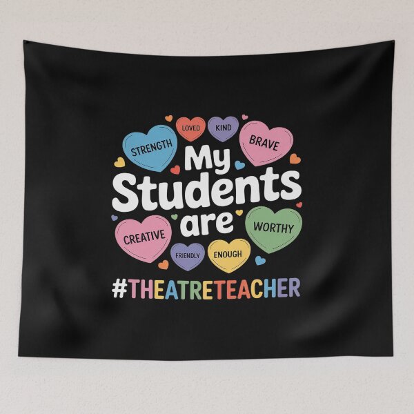 Item preview, Valentine Theatre Teacher Affirmations Hearts Teacher designed and sold by fferomananul.